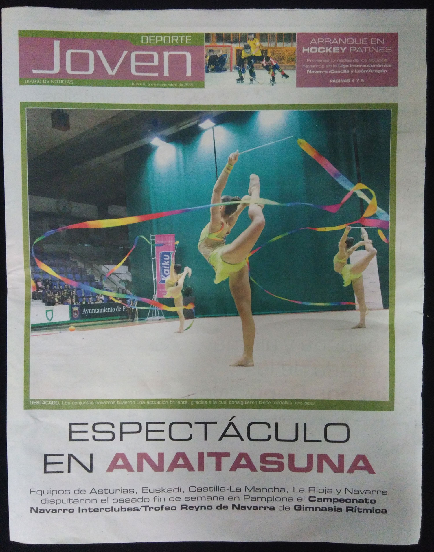 El Campeonato Navarro Interclubes, hoy en el Diario de Noticias